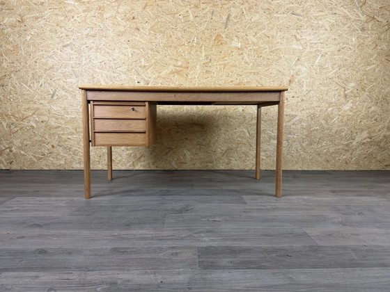 Scrivania in rovere con piano scorrevole, anni '60/'70, di Peter Løvig Nielsen per Løvig (photo 9 of 23)