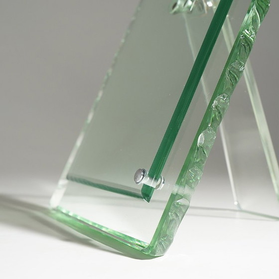 Gehamerd glazen tafel fotolijst, jaren 60 – Lijsten, Metal, Glass (photo 11 of 14)