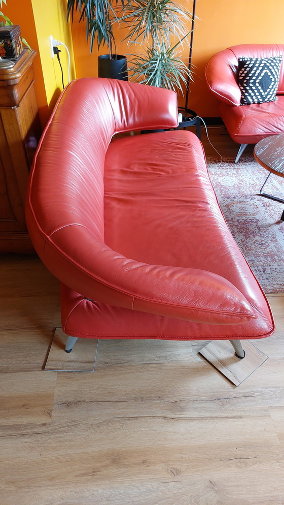 Image 1 of Sofa Frame Design Red Leather Brand Bulfrogg