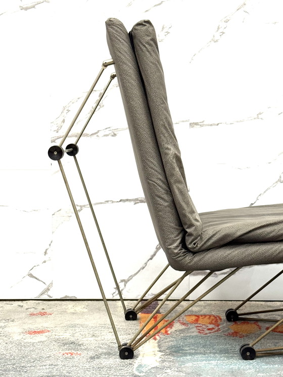 Image 1 of Lounge Chair Armchair Geometric Design Postmodern Modern 1980's