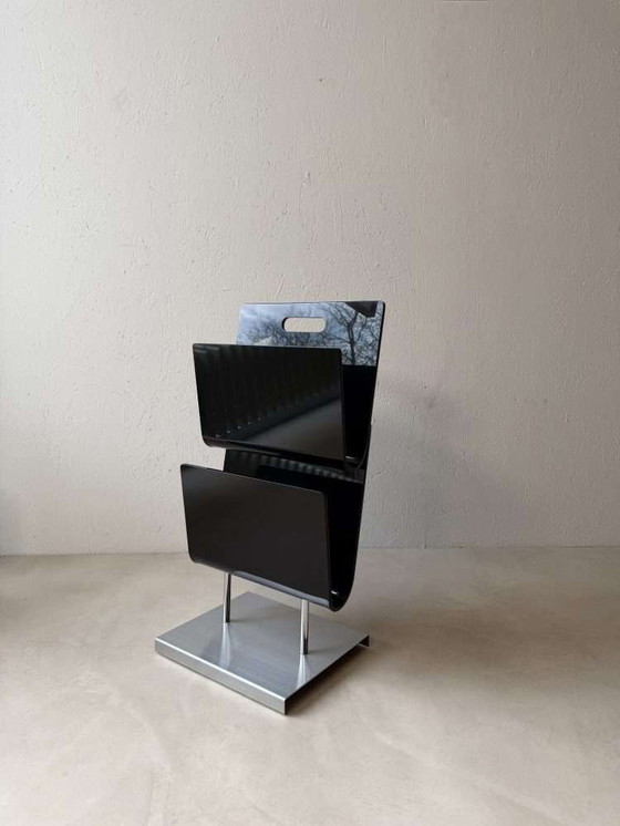 Image 1 of Stehender Leseständer aus Acrylglas, Chrom, 80er Jahre