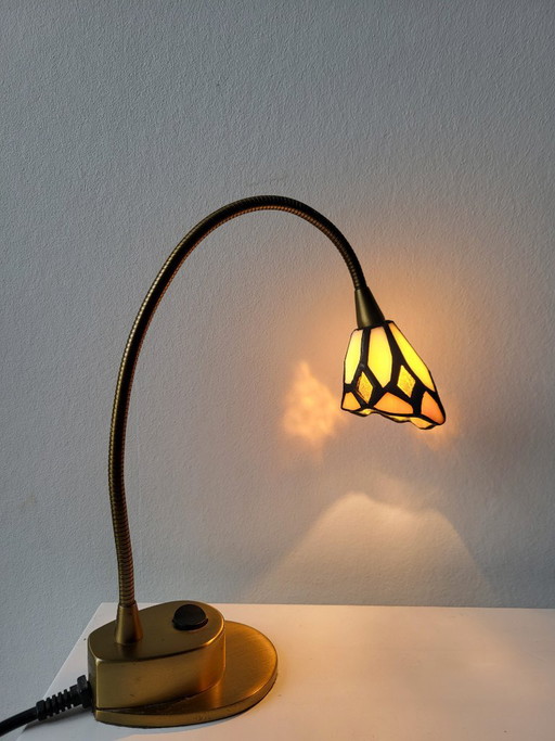 Tiffany Desk Lamp – tafellampen, Brass (photo 2 of 8)