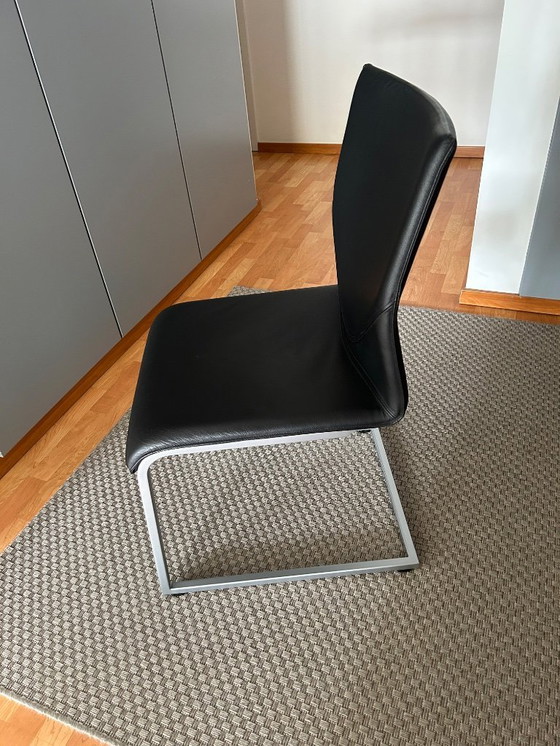 Image 1 of 6 chaises en cuir Vinci von Willisau