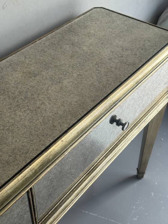 Ethan Allen Console Table – Bronze, Glass (photo 5 of 8)
