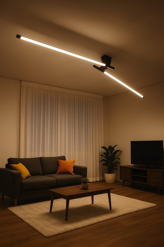 Image 1 of Flu System ceiling lamp by R. Bonetto