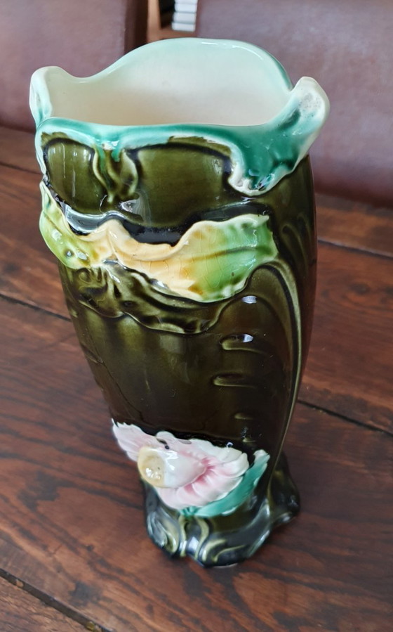 Image 1 of Antike Vase Gustave De Bruyn Jugendstil 29 cm Sehr guter Zustand