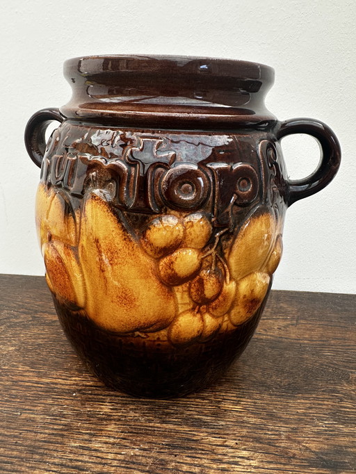 Scheurich-Keramik 820-28 W-Germania - Rumtopf - Vaso - Vintage