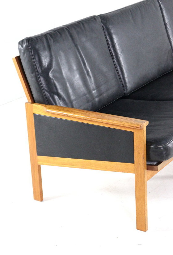 Illum Wikkelso voor Niels Eilersen Capella bank vintage Mid-Century – 3-5 zitsbanken, Leather, Wood (photo 11 of 17)