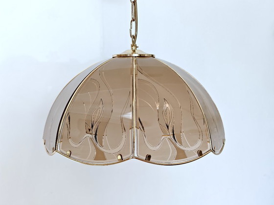 Image 1 of Vintage Glass Pendant Light