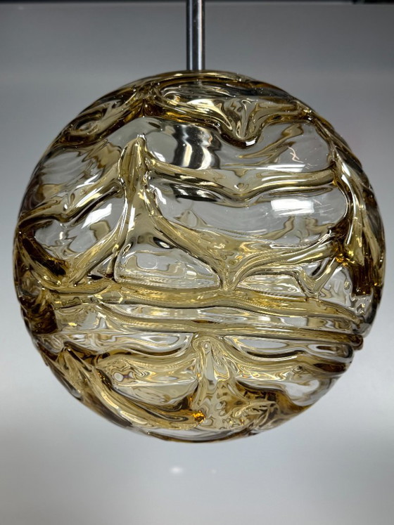 Lampada a sospensione Globe degli anni '60/'70 di Doria Leuchten, Germania. – Lampade a sospensione, Metal (photo 6 of 14)