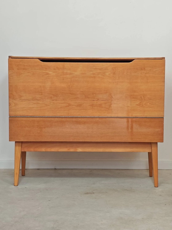 Opbergkist met deksel / minibar van Landsman / Nepozitek 1960 – Opbergkast, Wood, Mid Century Modern (photo 24 of 24)