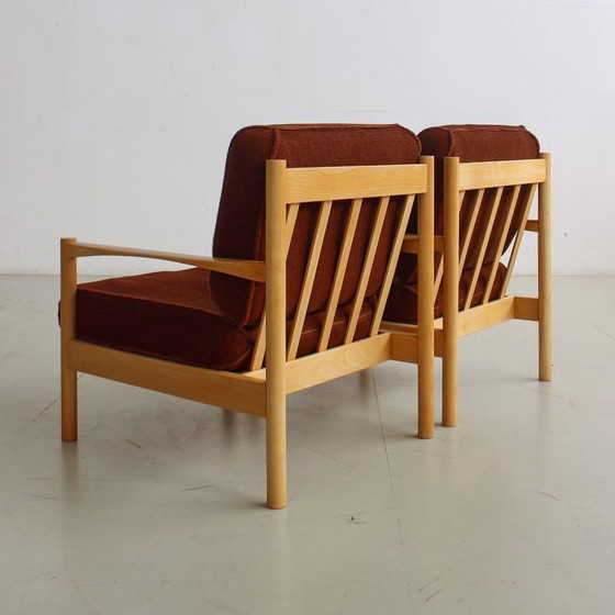 Image 1 of Fauteuil uit het midden van de 20e eeuw, afkomstig uit Tsjecho-Slowakije, vintage jaren 70, gerestaureerd.