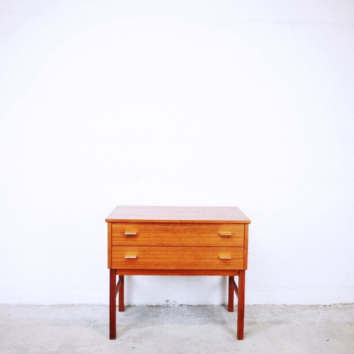 Vintage scandinavische console van teakhout - jaren 1960