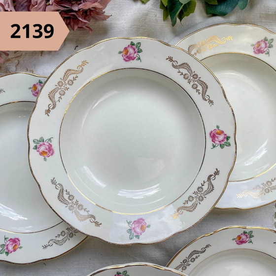 Piatto Fondo Individuale in Maiolica Floreale Vintage – Stoviglie, Retro (photo 11 of 19)