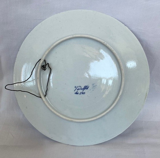 Image 1 of Mooie Porseleinen Vaas En Wandbord Met Landschap Decor