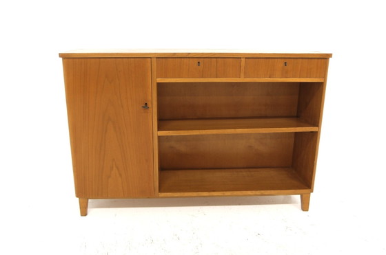 Bibliothèque Scandinave Vintage en Orme, 1930, Scandinavian (photo 2 sur 8)