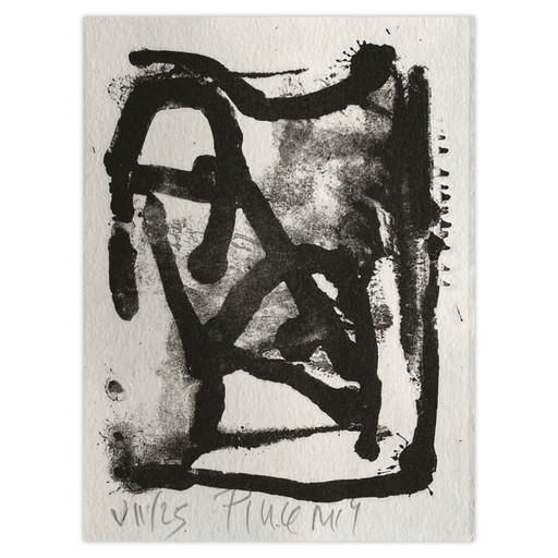 Jean Pierre PINCEMIN Lithographie signée La Chambre Blanche 1995 – lithos zeefdrukken, Paper