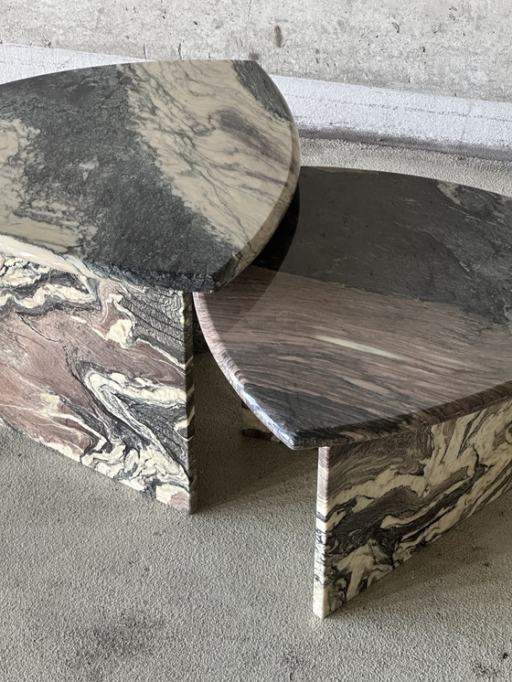 Image 1 of Vintage marble mimi set / coffee tables