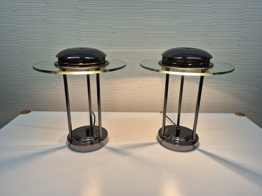 Saturn table lamp (2) Robert Sonneman. Vintage desk lamp.