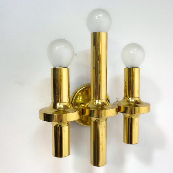 Image 1 of Set di 3 lampade da parete di Sciolari, anni '60