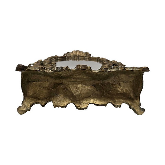 Image 1 of Antiguo espejo de mesa de bronce francés