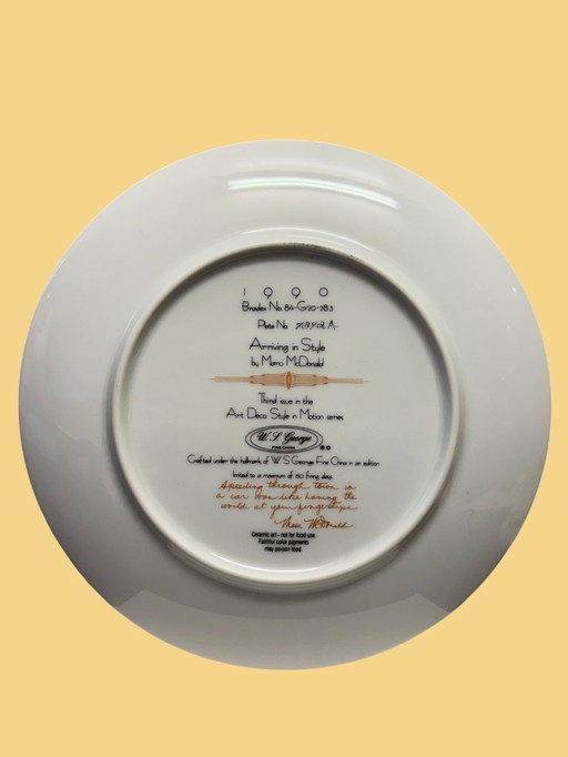 🎨 "Arrivare con stile" | W.S. George Fine China | Marci McDonald | Stile Art Déco in movimento | Edizione limitata