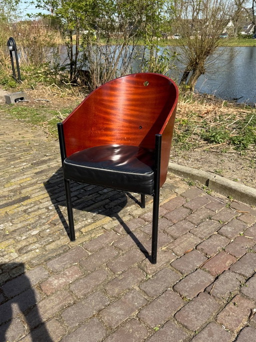 Chaise Philippe Starck Costes – Driade – modèle original à 3 pieds en acajou