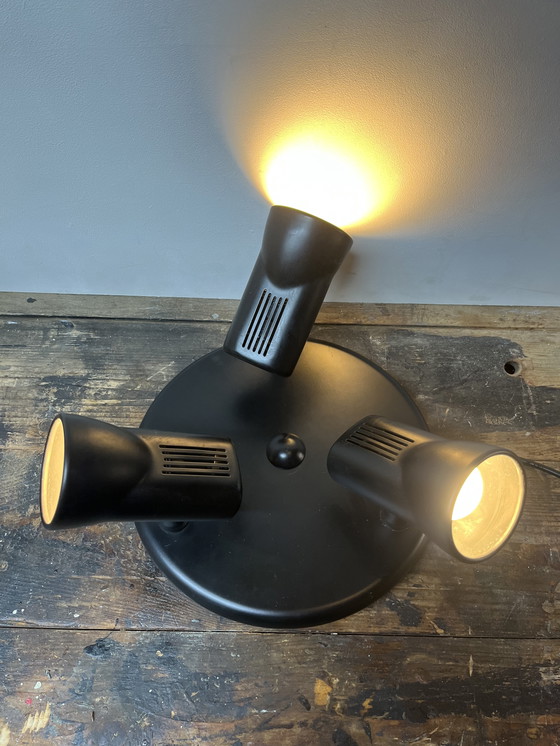 Image 1 of Plafoniera a tre faretti / lampada da soffitto vintage post-moderna Phase Madrid