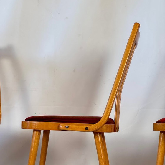 Image 1 of Satz von 4 ungarischen Esszimmerstühlen von Gabriel Frigyes, 1960er Jahre