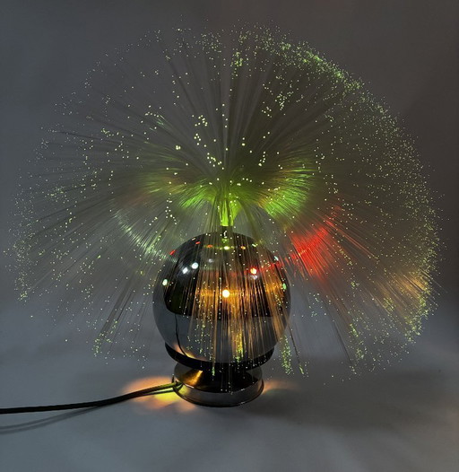 Lampada vintage • Fibra ottica • Era spaziale • 1970