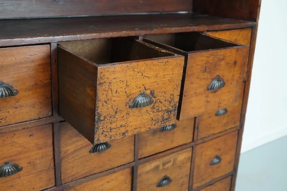 Image 1 of Antiker Apothekerschrank aus viktorianischer Zeit, gefertigt aus Hartholz und Kiefernholz