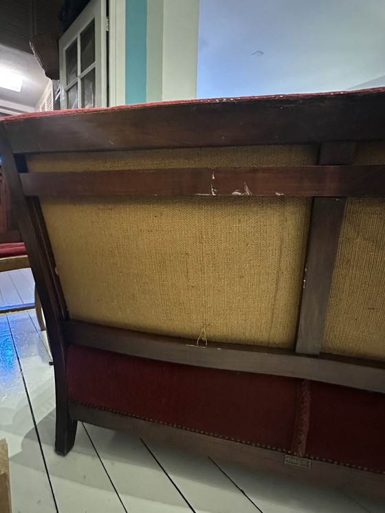 Image 1 of Divano vintage a 2 posti di Artifort con velluto rosso