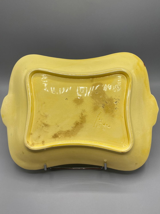 Grand Plat De Slipware Art Nouveau Sarreguemines – Objets déco (photo 5 of 8)