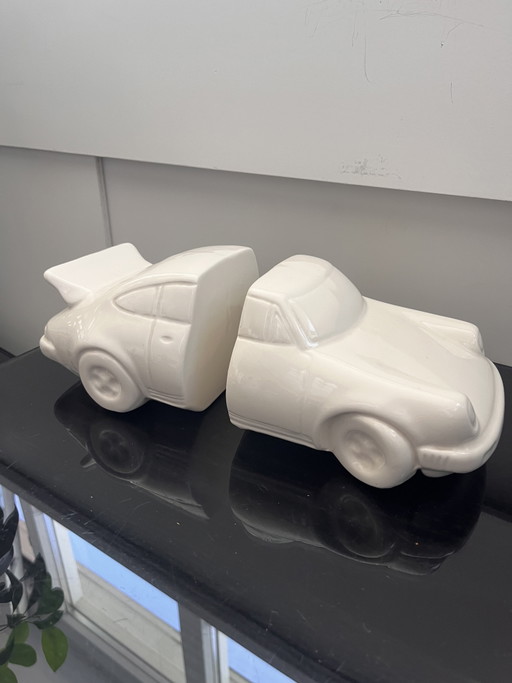 Porsche design vintage boekensteunen porselein