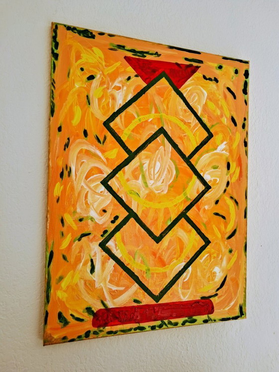 Image 1 of Enzo SAN MARCO - Totem Square - Artist's Painting