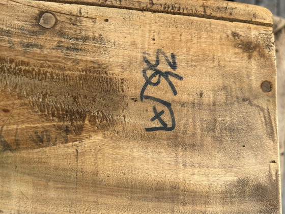 Originale alte chinesische kleine Kommode / Schreibtisch – Schlicht, robust, rustikal (Wabi-Sabi) (photo 5 of 12)