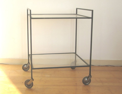 Jaren 50 trolley serveerwagen Campo and Graffi voor Artimeta