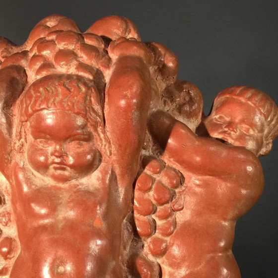 Joseph Witterwulghe, Sculptures Art Déco Abondance & Putti, 1925, Terre Cuite – Art Deco (photo 2 of 18)