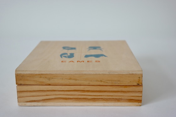 Image 1 of Vitra, Eames Rubber Stamp Set in Original Wooden Box