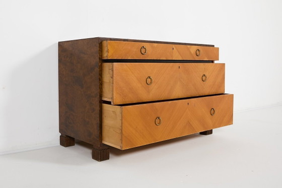 Image 1 of Commode Art déco scandinave d'Axel Larsson pour Bodafors, Suède des années 1930
