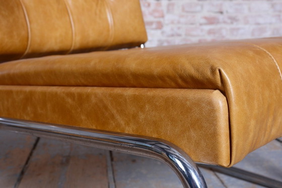 Een paar gerestaureerde Bauhaus-fauteuils van Mücke-Melder, beukenhout, chroom, Tsjechië, jaren 1930. (photo 8 of 19)