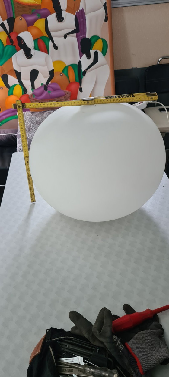 FLOS Glo-Ball C2 Ceiling Lamp Ø 40 cm Jasper Morrison – Original – Lighting, Glass, Metal (photo 2 of 8)