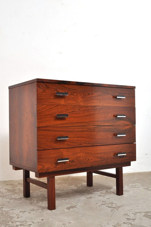 Vintage rosewood chest of drawers, 1960s