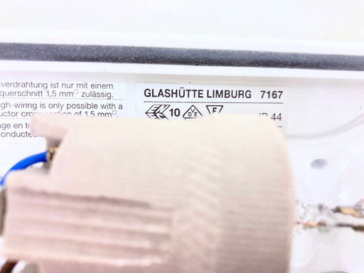 Deux appliques murales de Glashütte Limburg, design des années 1970/80