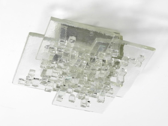 Image 1 of Preciosa lámpara de pared de cristal de Murano de Albano Poli para Poliarte, Italia, años 70.