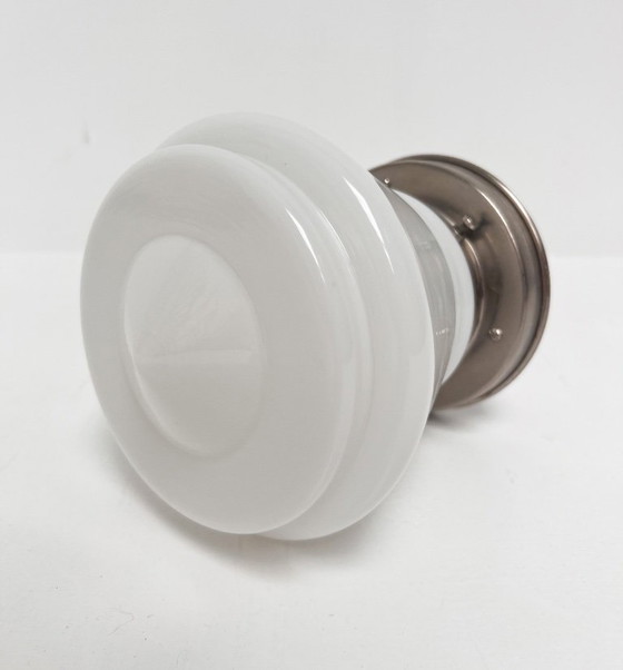 Image 1 of Plafonnier Gispen en verre opale pour GISO, années 1960