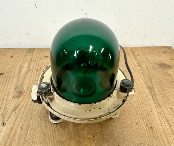 Image 1 of Lampada da soffitto o da parete vintage beige a forma di nave sovietica, anni '60