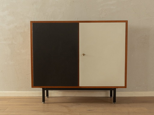 Commode noire et blanche, Vintage 60s