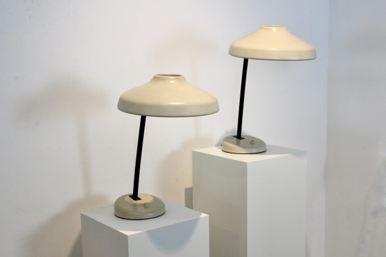 Set of adjustable Hemi Desk Lamps, Sweden, polished steel (photo 3 of 11)