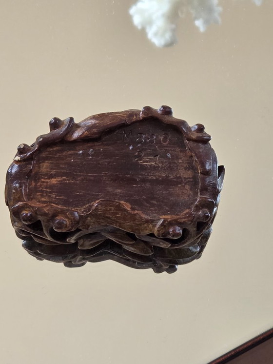 Image 1 of Corallo rosso - Scultura - Statuina cinese del XX secolo (rif. 4118)